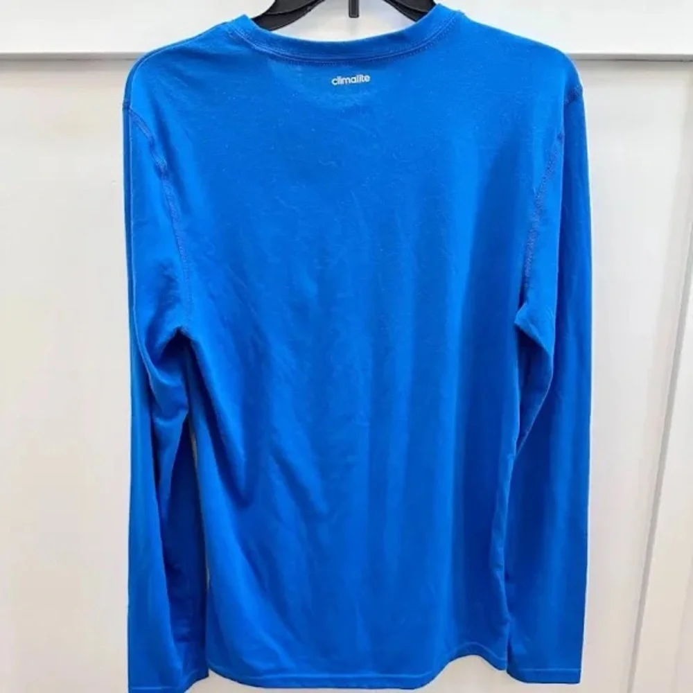 Adidas Men's Vibrant Blue Long Sleeve Ultimate Tee‎